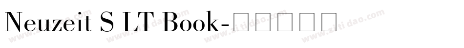 Neuzeit S LT Book字体转换